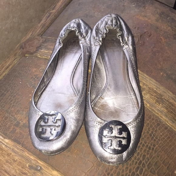 Tory Burch Shoes - Silver Tory Burch reva flats